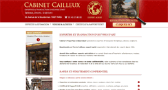Desktop Screenshot of cabinetcailleux.com