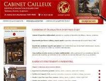 Tablet Screenshot of cabinetcailleux.com
